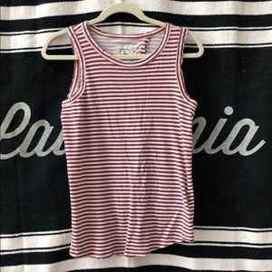 Current/Elliott Striped Tank w Split Back Sz 1=S